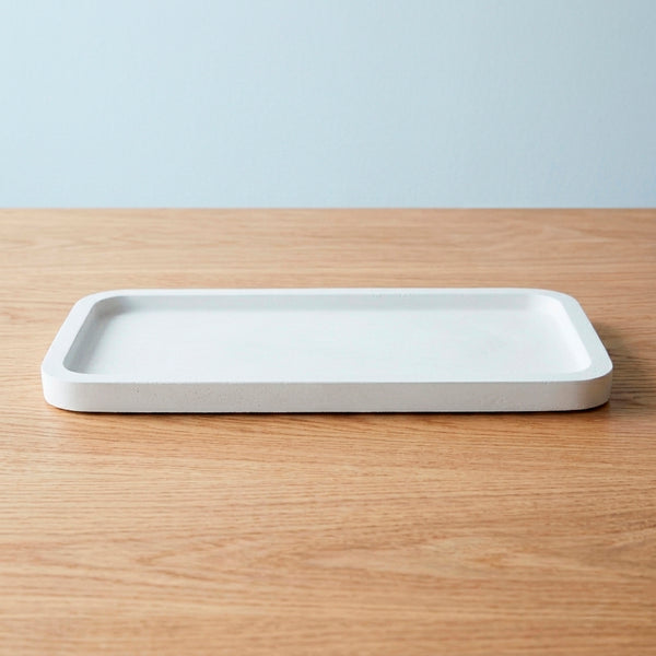 BANDEJA BORDA RASA RESINA BRANCO