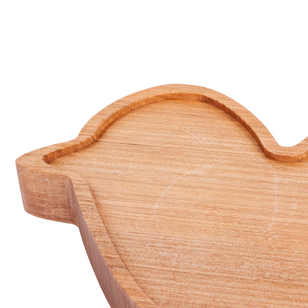 BANDEJA EM MADEIRA PASSARO