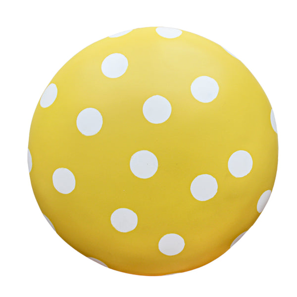 BANQUINHO COGUMELO DE RESINA AMARELO