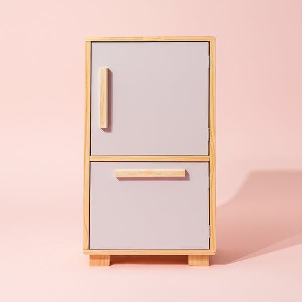 M1 GELADEIRA ESTANTE ROSA EM MDF