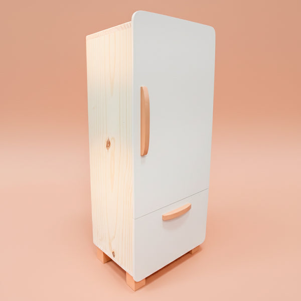 M1 GELADEIRA ESTANTE CREME/TERRACOTA EM MDF