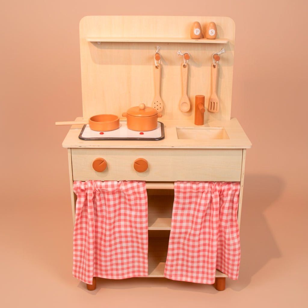 COZINHA DE MADEIRA RETRO FOGAO ELETRONICO DE BRINCADEIRA PARA CRIANCA