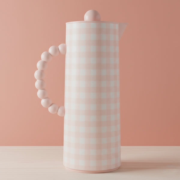 GARRAFA TERMICA BUBBLE ROSA XADREZ