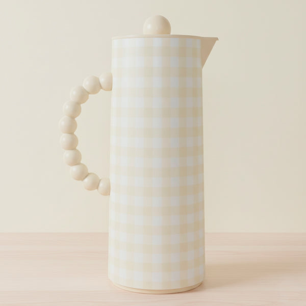 GARRAFA TERMICA BUBBLE BEGE XADREZ