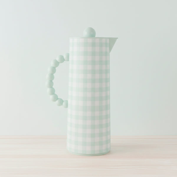 GARRAFA TERMICA BUBBLE VERDE AGUA XADREZ