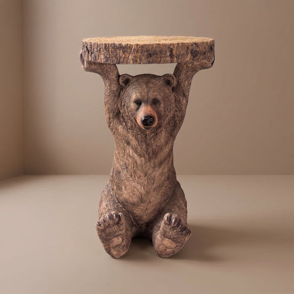 M1 MESA URSO MARROM DE RESINA G