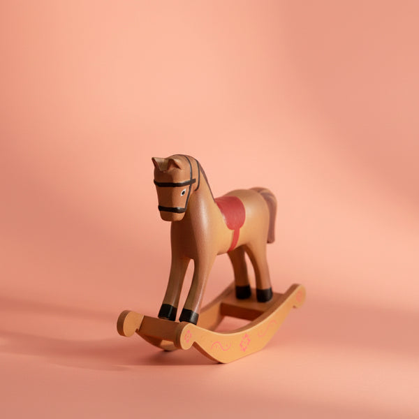 MINI CAVALINHO DE MADEIRA MARROM P