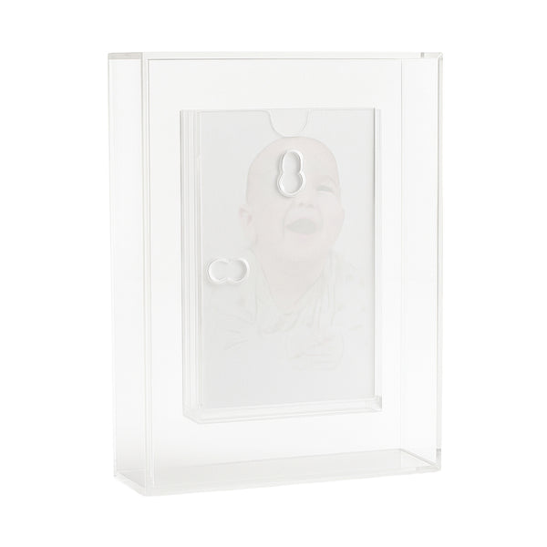 PORTA RETRATO ACRILICO TRANSPARENTE MOLDURA 10X15