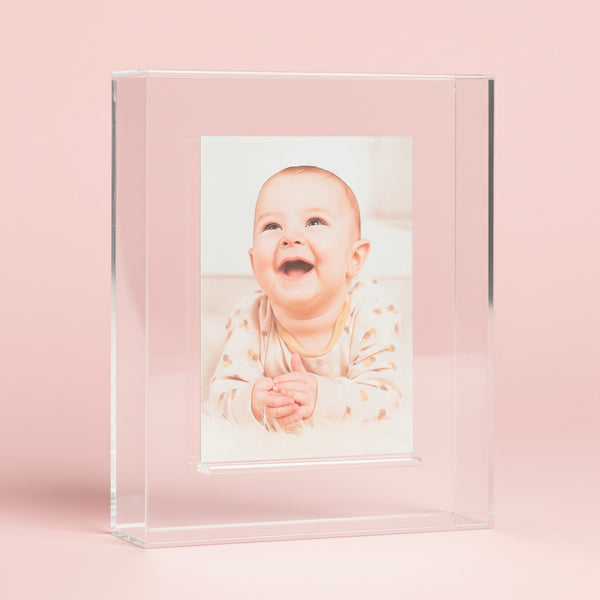 PORTA RETRATO ACRILICO TRANSPARENTE MOLDURA 10X15