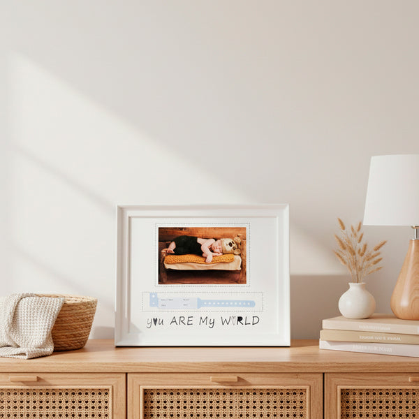 M1 PORTA RETRATO YOU ARE MY WORLD PORTA BRACELETE DE MATERNIDADE - FOTO 10X15