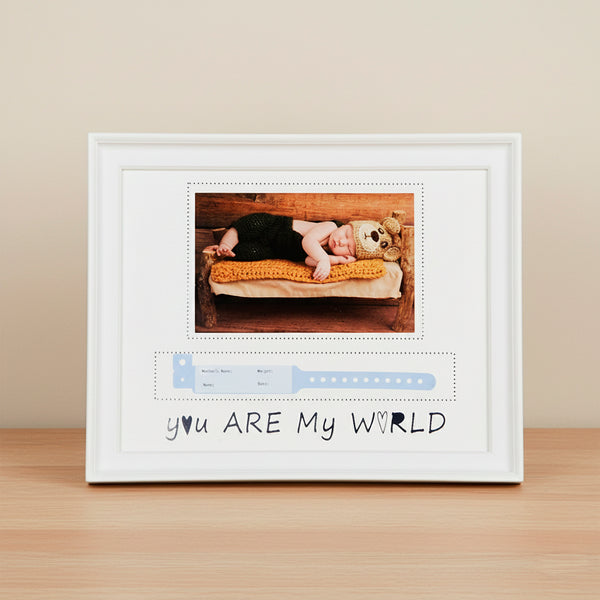 M1 PORTA RETRATO YOU ARE MY WORLD PORTA BRACELETE DE MATERNIDADE - FOTO 10X15