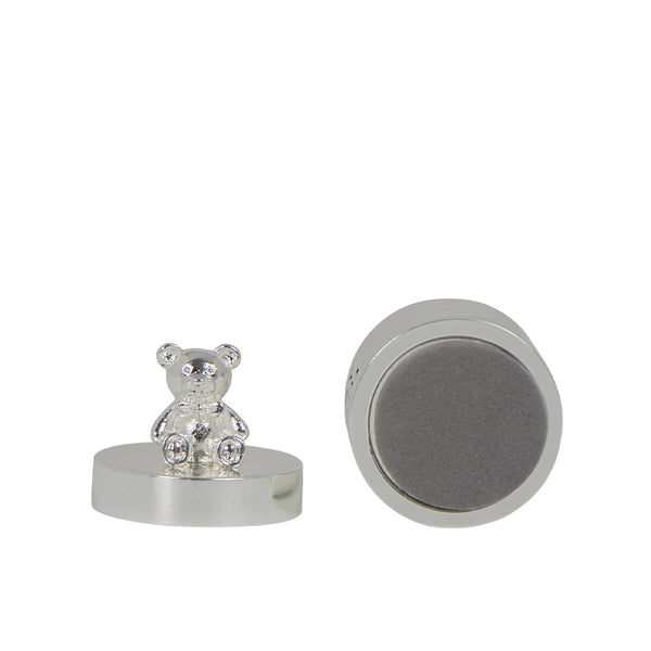 JG2 MEU PRIMEIRO DENTE/CACHO SILVERPLATE URSO PRATA SENTADO