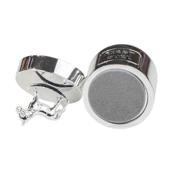 M1 JG2 MEU PRIMEIRO DENTE/CACHO SILVERPLATE CAVALO BALANCO AZUL
