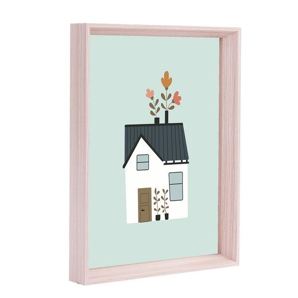 QUADRO CASINHA TELHADO CINZA - MOLDURANM