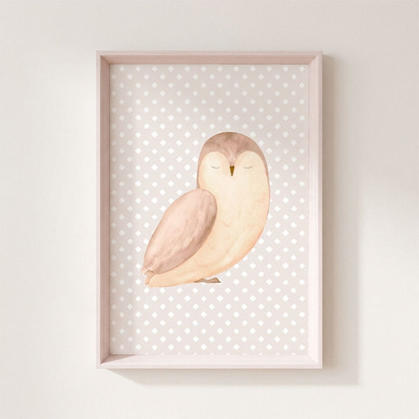 QUADRO CORUJA (MOLDURAR)