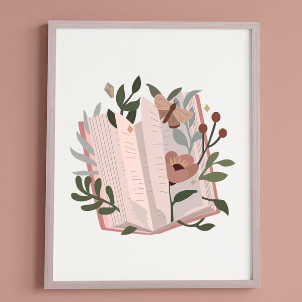 QUADRO LIVRO ENCANTADO - MOLDURANM