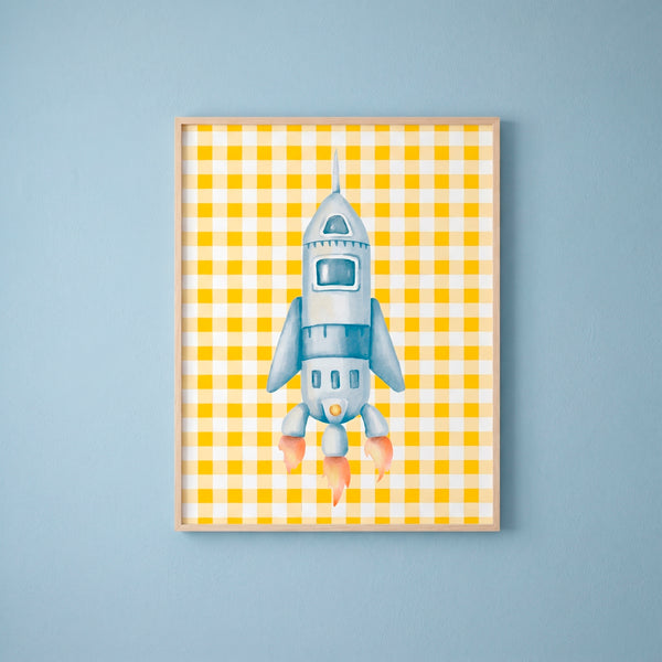 QUADRO FOGUETE (MOLDURAR)