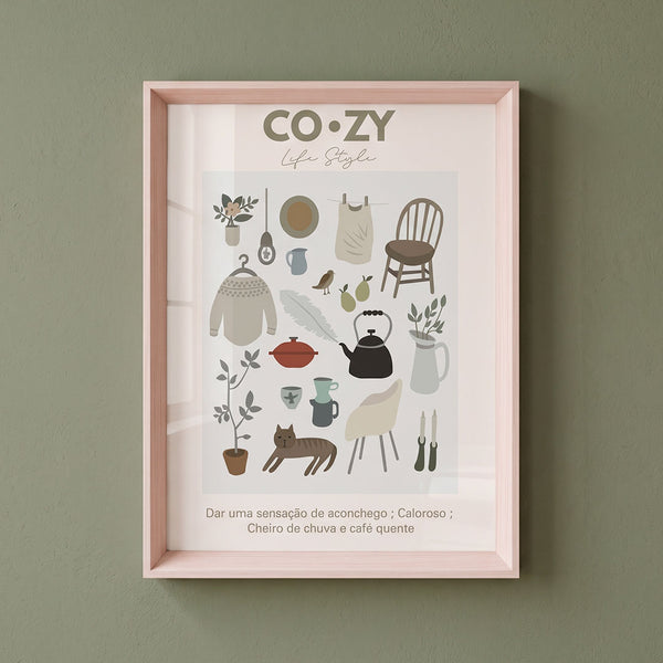 QUADRO POSTER COZY - MOLDURANM