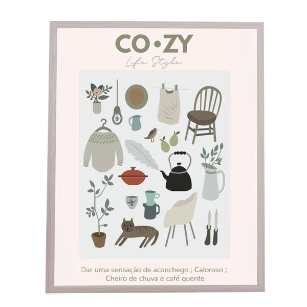 QUADRO POSTER COZY - MOLDURANM