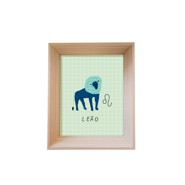 QUADRO ZODIACO LEAO (23_07 A 22_08)) 28X23