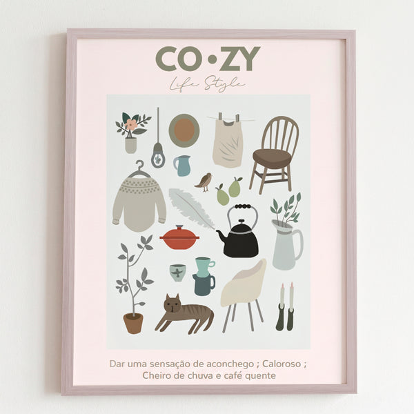 QUADRO POSTER COZY - MOLDURANM
