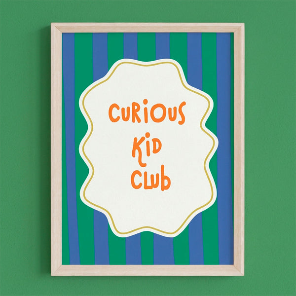 QUADRO CURIOUS KID CLUB (MOLDURANM)
