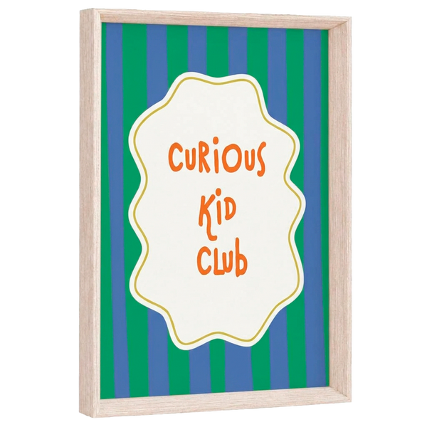QUADRO CURIOUS KID CLUB (MOLDURANM)