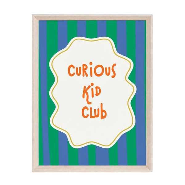 QUADRO CURIOUS KID CLUB (MOLDURANM)