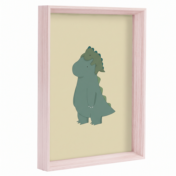 QUADRO DINOSSAURO OLHANDO - MOLDURANM