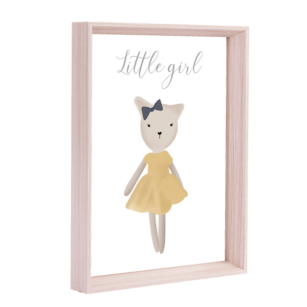 QUADRO KITTY LITTLE GIRL - MOLDURANM