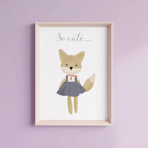 QUADRO FOX SO CUTE - MOLDURANM