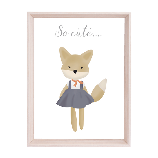 QUADRO FOX SO CUTE - MOLDURANM