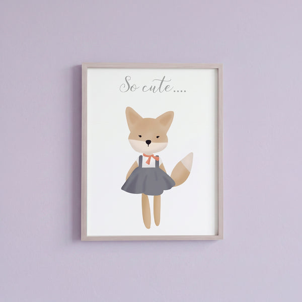 QUADRO FOX SO CUTE - MOLDURANM