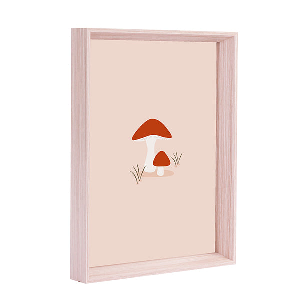 QUADRO COGUMELO COM FUNDO ROSA (MOLDURANM)