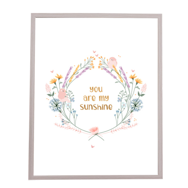 QUADRO GUIRLANDA DE FLORES AFETO - MOLDURANM