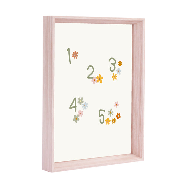 QUADRO 123 COM FLORES (MOLDURANM)