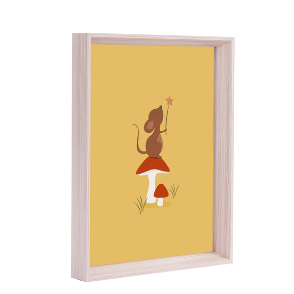QUADRO RATINHO NO COGUMELO (MOLDURANGG)