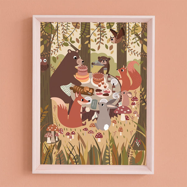 QUADRO URSO E SEUS AMIGOS (MOLDURANM)