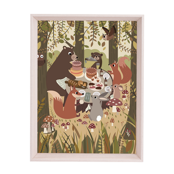QUADRO URSO E SEUS AMIGOS (MOLDURANM)