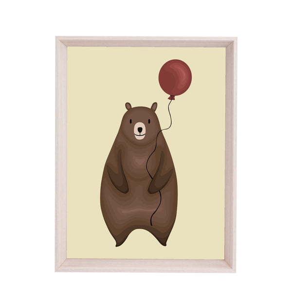 QUADRO URSO COM BALAO (MOLDURANGG)