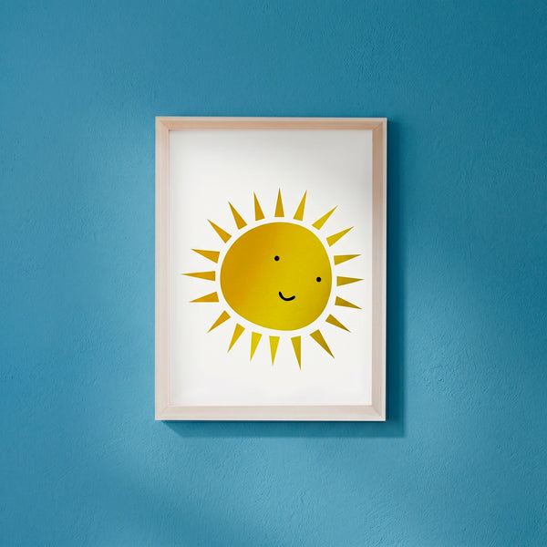 QUADRO SOL DOURADO (MOLDURANG)