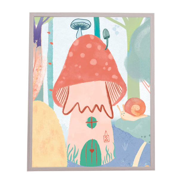 QUADRO COGUMELO M MAMA LOVES YOU (MOLDURANM)