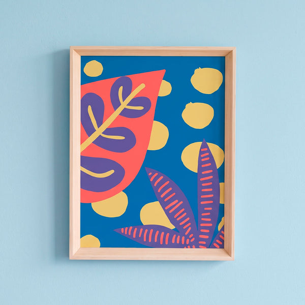 QUADRO FOLHAS M MAMA LOVES YOU (MOLDURANM)