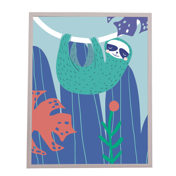 QUADRO PREGUICA M MAMA LOVES YOU (MOLDURANM)