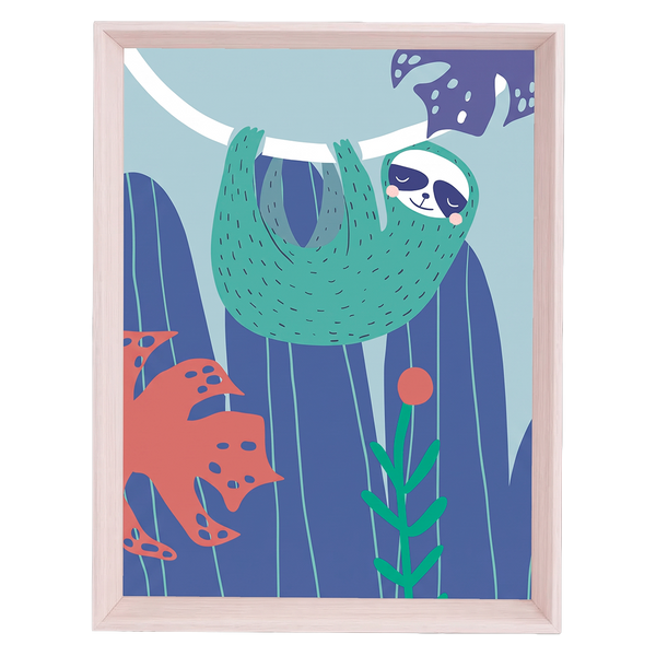 QUADRO PREGUICA M MAMA LOVES YOU (MOLDURANM)