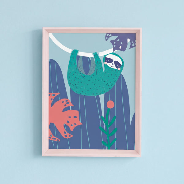 QUADRO PREGUICA M MAMA LOVES YOU (MOLDURANM)