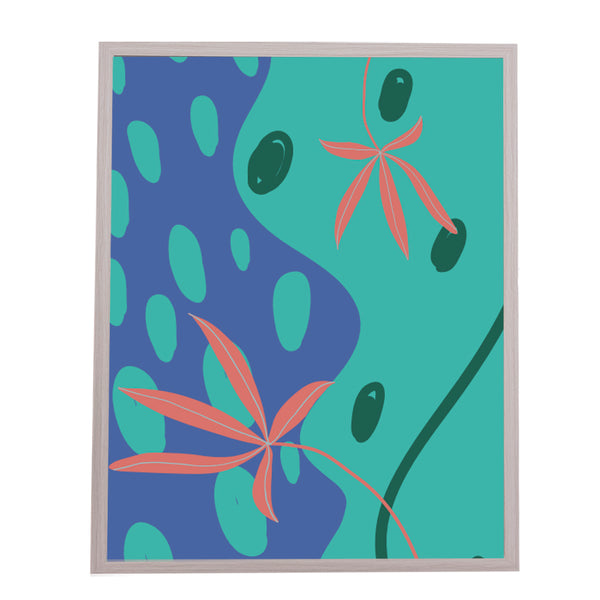 QUADRO FLORES M MAMA LOVES YOU (MOLDURANM)