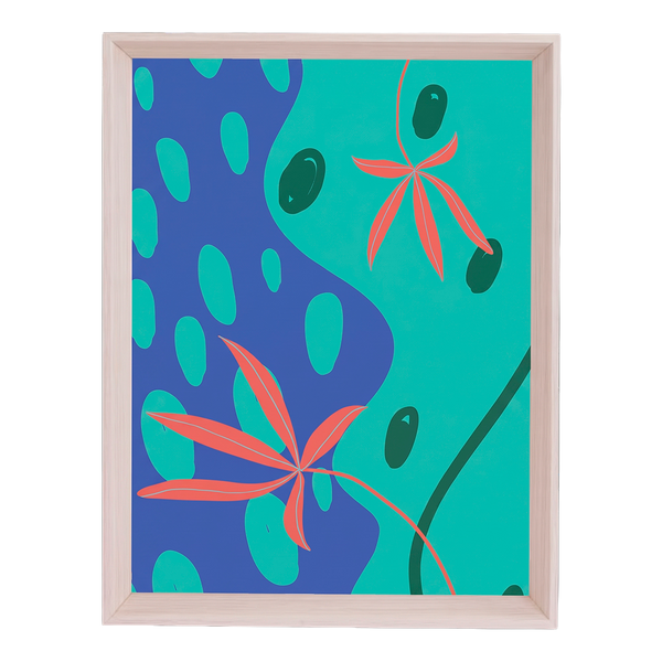 QUADRO FLORES M MAMA LOVES YOU (MOLDURANM)