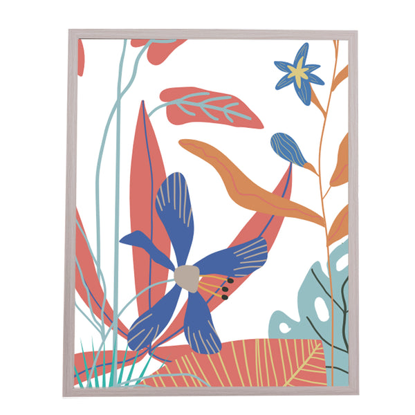 QUADRO FLORES M MAMA LOVES YOU (MOLDURANM)