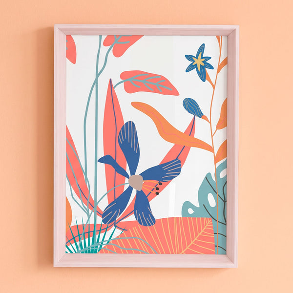 QUADRO FLORES M MAMA LOVES YOU (MOLDURANM)